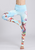 Stretch Fabric Floral Yoga Pants