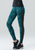 Print Mesh Panel Yoga Pants