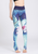 Flower Print Elastic Pants