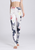 Flower Print Elastic Pants