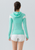 Hooded Mesh Panel Yoga Top